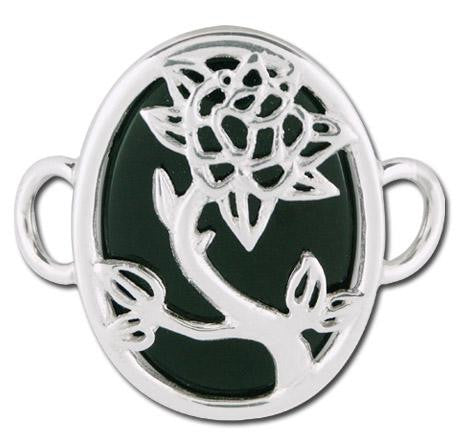 LeStage Black Rose with Onyx Clasp