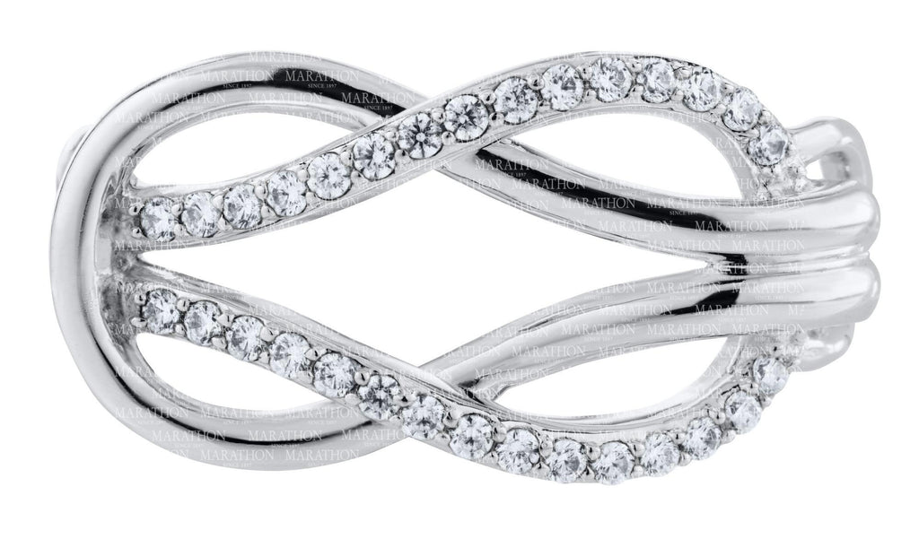 LeStage Square Knot with CZ Clasp
