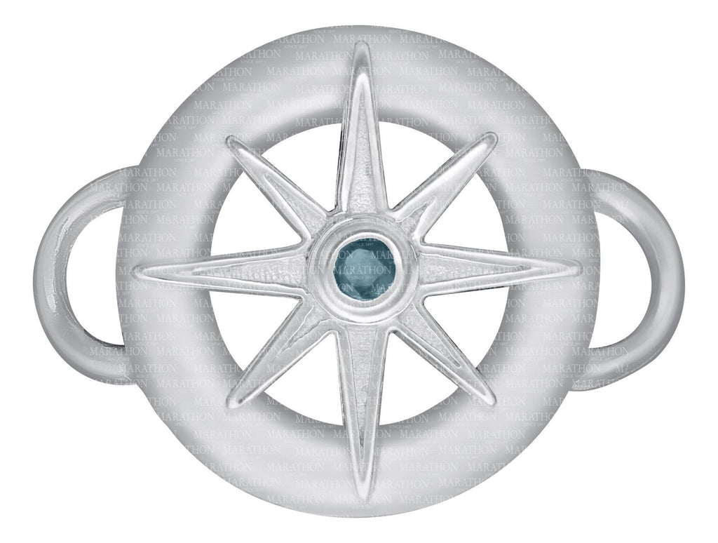 SS Star in ring with stone clasp