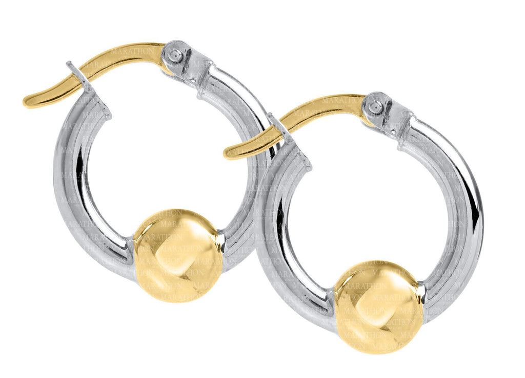 Cape Cod SS-14K 15mm hoop earrings