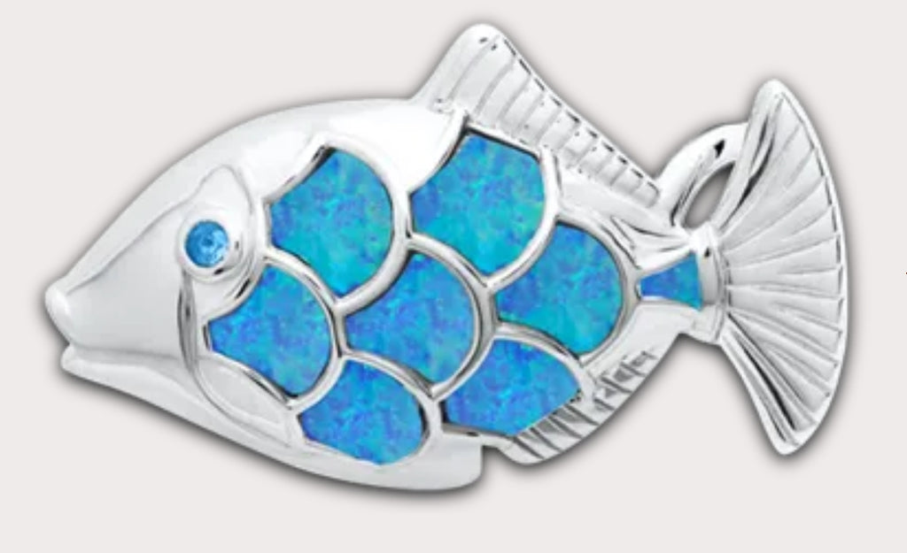 Opal Fish Clasp