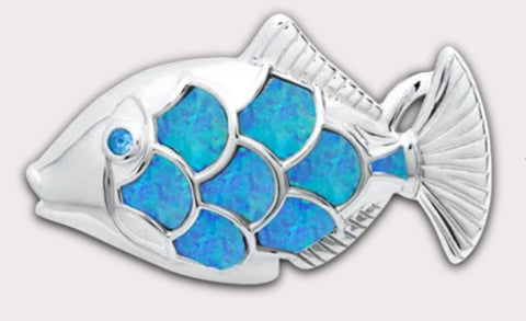 Opal Fish Clasp