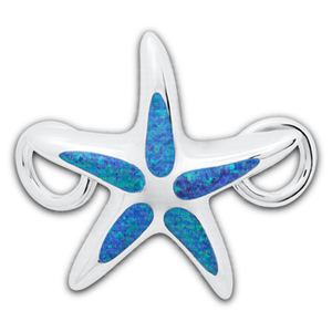 Opal Starfish with synthetic opal clasp