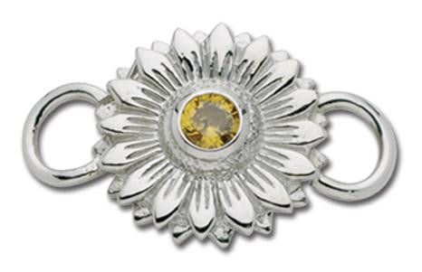 LeStage Sunflower with yellow CZ clasp