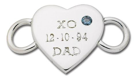 LeStage Heart Birthstone Clasp