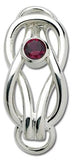 LeStage Square knot birthstone clasp
