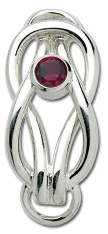 LeStage Square knot birthstone clasp