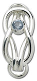 LeStage Square knot birthstone clasp