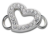 LeStage Open Heart with crystals Clasp