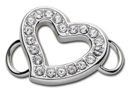 LeStage Open Heart with crystals Clasp