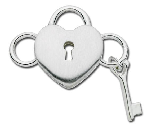LeStage Heart with Lock and Key Clasp
