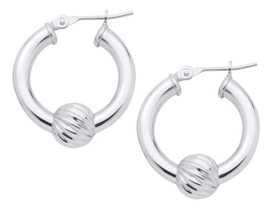 LeStage sterling silver swirl ball Cape Cod earrings