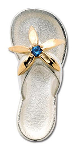 LeStage Flip Flop with Sapphire Clasp