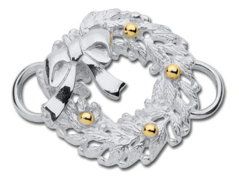 LeStage Wreath with Bow Clasp