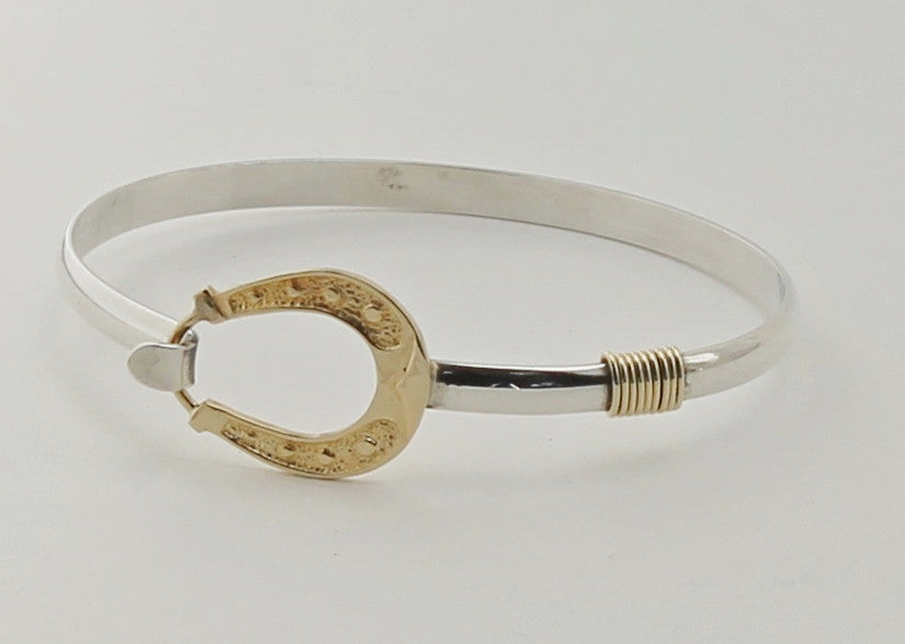 Smooth Hook Bangle Bracelet - The Silver Seahorse