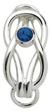 LeStage Square knot birthstone clasp
