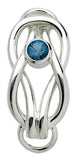 LeStage Square knot birthstone clasp