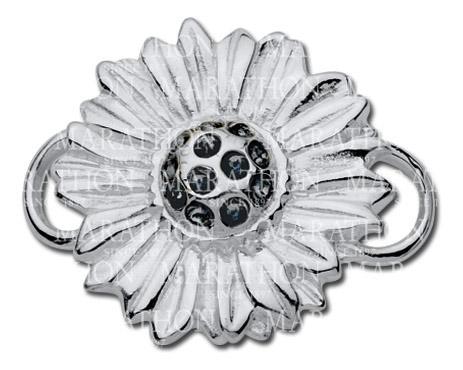 Lestage Sunflower with crystals clasp