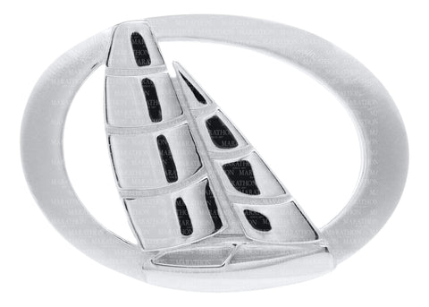 LeStage Racing Sailboat Clasp (oval frame)
