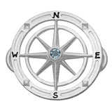 LeStage Compass Rose with Stone Clasp