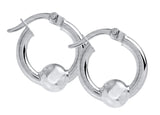 Cape Cod SS 15mm hoop earrings